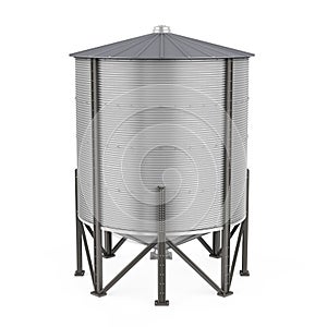 Bulk Feed Silo Isolated