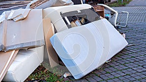 Bulky waste collection mattress and furniture