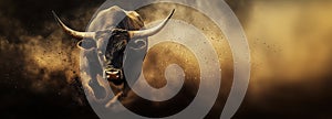 Bull Charging Attack Banner