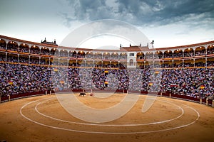 Bull fight in Madrid