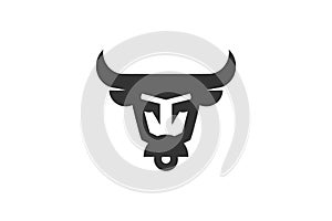 Bull head icon EPS 10 file