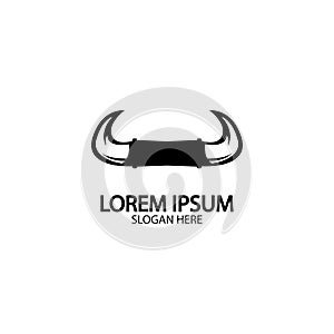 Bull horn logo and symbol template icons app