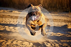Bull Mastiff running