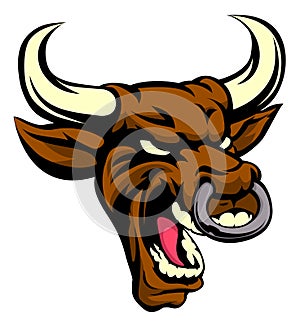 Bull Mean Animal Mascot