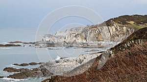 Bull Point and Lighthouse Mortehoe England