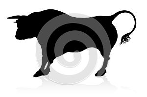 Bull Silhouette Graphic