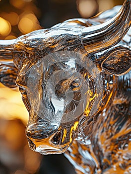 Bull Statue Close Up