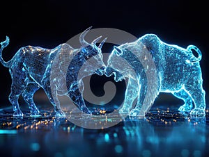 Bull vs Bear, The Digital Showdown in the World of Finance
