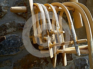 bull wooden yoke from cantabria