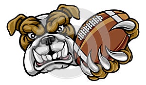 Bulldog American Football Mascot