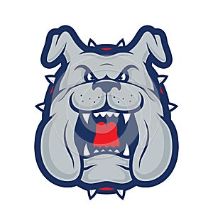 Bulldog head mascot