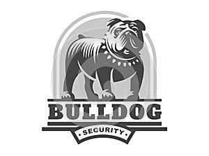 Bulldog logo - vector illustration, emblem