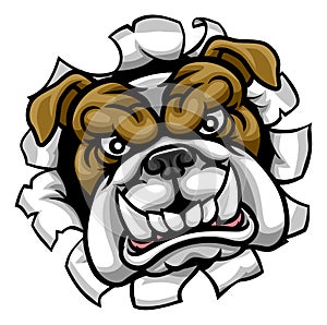 Bulldog Mean Sports Mascot