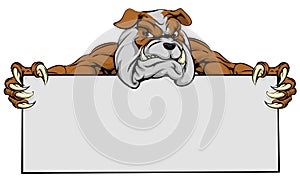 Bulldog Sports Mascot Sign