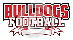 Bulldogs Football Design With Banner