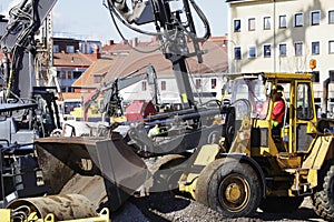 Bulldozer in action