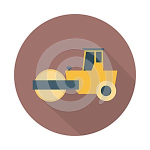 Bulldozer Color Vector Icon which can easily modify or edit