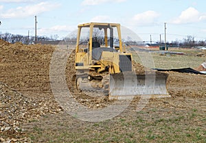 Bulldozer construction equipment