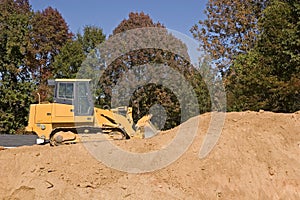 Bulldozer on Dirt