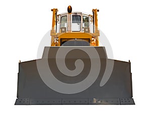 Bulldozer, front view