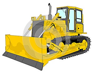 Bulldozer illustration photo