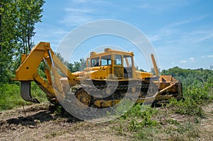 Bulldozer. Mechanical Site Preparation