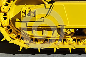 Bulldozer tracks detail