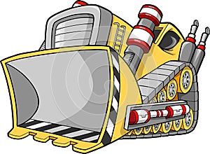 Bulldozer Vector Illustration