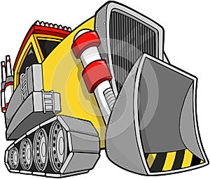 Bulldozer Vector Illustration