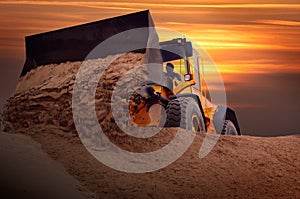 Bulldozer at work photo