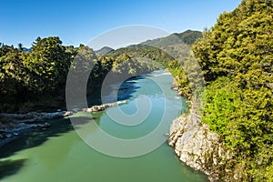 Buller river in New Zealand