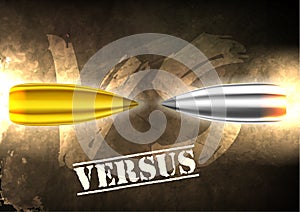 Bullet background concept. illustration