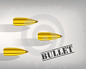 Bullet background concept. illustration