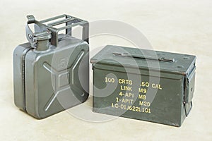 Bullet box with jerrycan