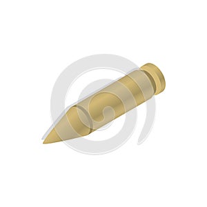 Bullet icon in isometric 3d style