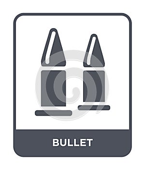 bullet icon in trendy design style. bullet icon isolated on white background. bullet vector icon simple and modern flat symbol for