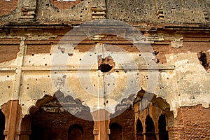 Bullet Marks on Residency, Lucknow photo