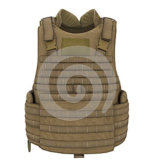 Bullet Proof Body Armor Isolated