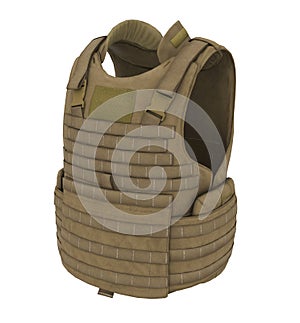 Bullet Proof Body Armor Isolated