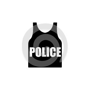 bullet-proof vest icon. Element of police profession icon. Premium quality graphic design icon. Signs and symbols collection icon