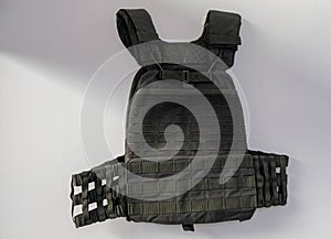 Bullet proof vest for security forces at display