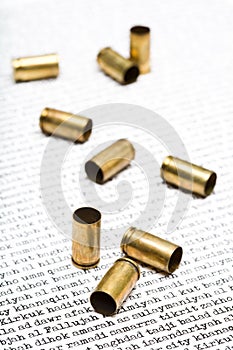 Bullet shells over Iraq