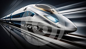 Bullet Train Blitz: A Fast Train in Motion