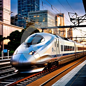 Bullet train, high speed mass transit railway public transport