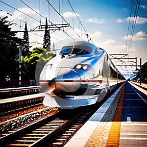 Bullet train, high speed mass transit railway public transport