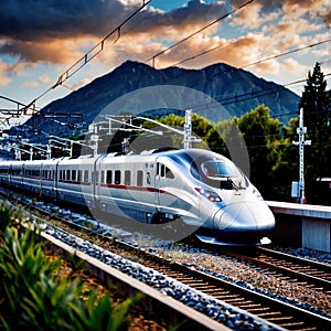 Bullet train, high speed mass transit railway public transport