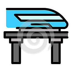 Bullet train icon vector flat