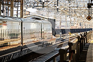 Bullet train Omiya Station is Saitama, Japan