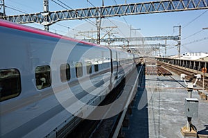 Bullet train Omiya Station is Saitama, Japan