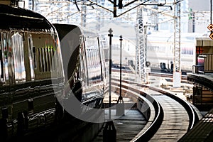 Bullet train Omiya Station is Saitama, Japan